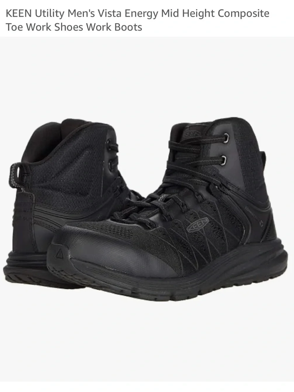 Like New KEEN Utility Vista Energy Mid Height Composite Toe Work Shoes / Boots